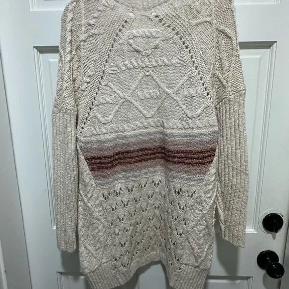 Anthropologie PILCRO Jemma Cable Knit Open Cardigan Sweater, Size XS S Small - Picture 6 of 8